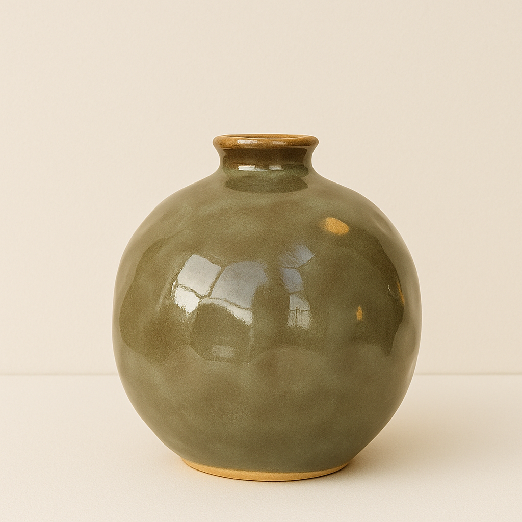 Botella redonda de cerámica - Imagen 2