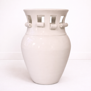 Florero calado blanco