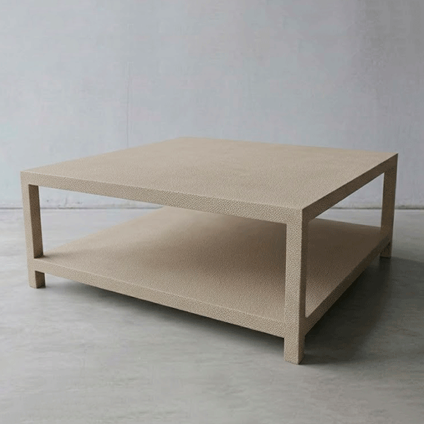 Mesa galuchat con balda